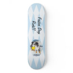 Australian Shepherd - Blue w/ White Diamond Skate Deck