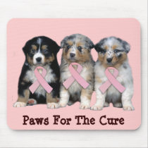 Australian Shepherd Breast Cancer Mousepad