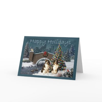 Australian Shepherd Christmas Card Evening by normagolden