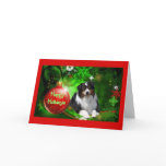 Australian Shepherd Christmas Card Happy Holidays