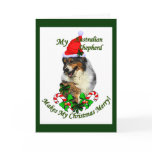 Australian Shepherd Christmas Gifts Card