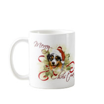 Australian Shepherd Christmas Mugs