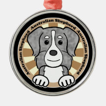 Australian Shepherd Christmas Ornaments