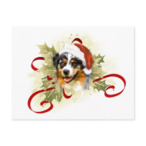 Australian Shepherd Christmas Postcards