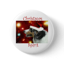 Australian Shepherd Christmas Spirit - Button