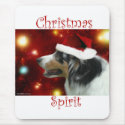 Australian Shepherd Christmas Spirit mousepads by GreyWolfCreation Australian Shepherd Christmas Spirit mousepads