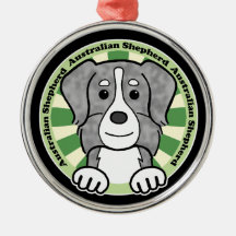 Australian Shepherd Christmas Tree Ornament