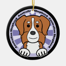 Australian Shepherd Christmas Tree Ornament