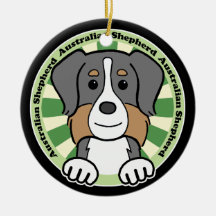 Australian Shepherd Christmas Tree Ornaments