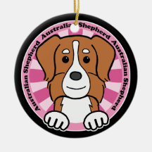 Australian Shepherd Christmas Tree Ornaments