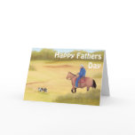 Australian Shepherd ~ Cowboy ~ Morning Ride Card