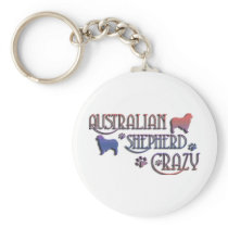 AUSTRALIAN SHEPHERD CRAZY KEY CHAIN