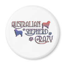 AUSTRALIAN SHEPHERD CRAZY MAGNETS