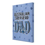 Australian Shepherd DAD Canvas Print