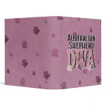 Australian Shepherd DIVA 3 Ring Binder