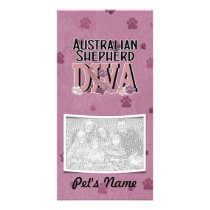 Australian Shepherd DIVA Photo Card Template