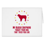 Australian Shepherd Dog Greeting Card