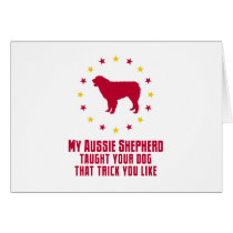 Australian Shepherd Dog Greeting Card