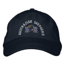 Australian Shepherd Dog Mom Embroidered Baseball Cap