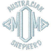 Australian Shepherd Dog Mom embroidered shirts