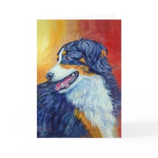 Australian Shepherd Greeting Cards card