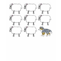 Australian Shepherd Herding Sheep Dark T Shirt by MenagerieMayhem Australian Shepherd Herding Sheep Dark T Shirt