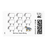 Australian Shepherd Herding Sheep Postage Stamps