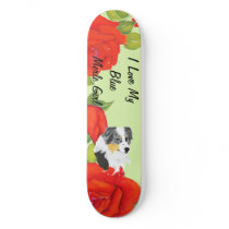 Australian Shepherd - I Love My Blue Merle Girl Skateboard Decks