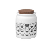 Australian Shepherd in the Sheep candy jars