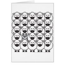 Australian Shepherd in the Sheep Cards