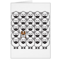 Australian Shepherd in the Sheep Cards