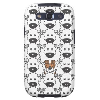 Australian Shepherd in the Sheep Samsung Galaxy SIII Case