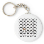 Australian Shepherd in the Sheep Key Chain