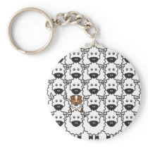 Australian Shepherd in the Sheep Keychains