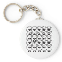 Australian Shepherd in the Sheep Keychain