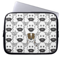 Australian Shepherd in the Sheep laptop sleeves