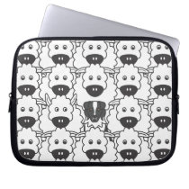 Australian Shepherd in the Sheep laptop sleeves