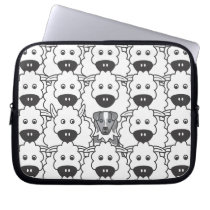 Australian Shepherd in the Sheep laptop sleeves