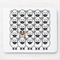 Australian Shepherd in the Sheep Mouse Pad
