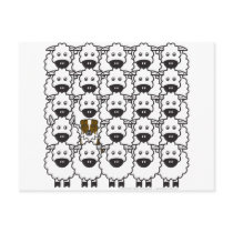Australian Shepherd in the Sheep postcards by khocker Australian Shepherd in the Sheep postcards