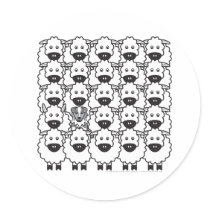Australian Shepherd in the Sheep Stickers