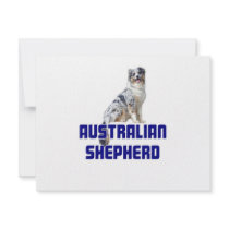 Australian Shepherd Personalized Invite