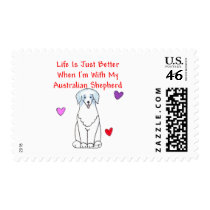 Australian Shepherd Life Is Just Better Postage