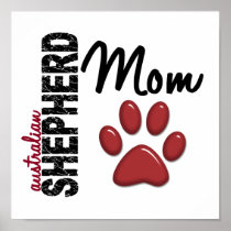 Australian Shepherd Mom 2 Print