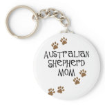 Australian Shepherd Mom Key Chain