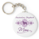 Australian Shepherd Mom Keychains