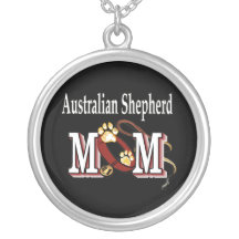 australian shepherd mom necklace