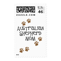 Australian Shepherd Mom Postage Stamp