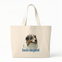 Australian Shepherd Name Canvas Bags