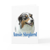 Australian Shepherd Name Card